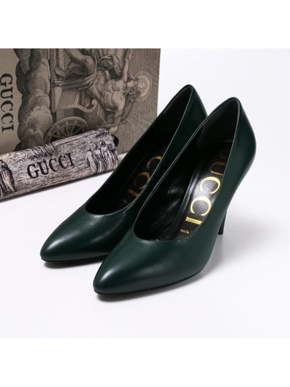 Gucci Pumps Pointed Toe Stiletto Heels 36.5